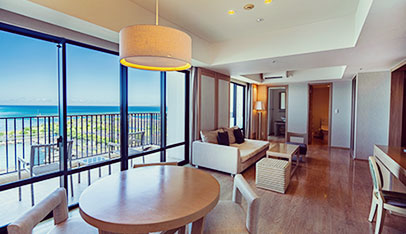 写真：プレミアムスイート／コーナースイート